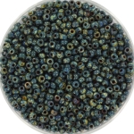 miyuki seed beads 11/0 - opaque picasso dark teal 
