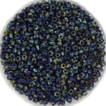 miyuki seed beads 11/0 - opaque picasso cobalt 