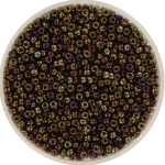 miyuki seed beads 11/0 - metallic iris brown