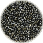 miyuki seed beads 11/0 - metallic light gunmetal