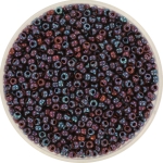 miyuki seed beads 11/0 - metallic gold luster dark raspberry 