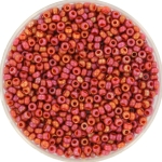 miyuki seed beads 11/0 - opaque glazed frosted rainbow cardinal
