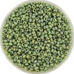 miyuki seed beads 11/0 - opaque glazed frosted pistachio