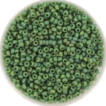 miyuki seed beads 11/0 - opaque glazed frosted rainbow shamrock