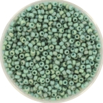 miyuki seed beads 11/0 - opaque glazed frosted rainbow celadon
