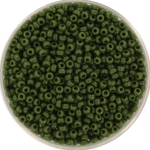 miyuki seed beads 11/0 - opaque avocado