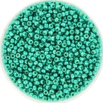 miyuki seed beads 11/0 - duracoat galvanized dark aqua green