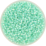 miyuki seed beads 11/0 - silverlined dyed sea green alabaster