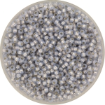 miyuki seed beads 11/0 - silverlined alabaster dyed smoky opal 