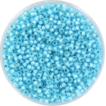 miyuki seed beads 11/0 - silverlined dyed alabaster aqua