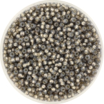 miyuki seed beads 11/0 - silverlined dyed alabaster rustic gray