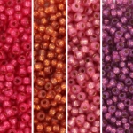 miyuki seed beads 11/0 - warm heart
