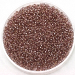 miyuki seed beads 15/0 - silverlined smoky amethyst