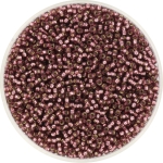 miyuki seed beads 15/0 - silverlined dark smoky amethyst