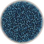 miyuki seed beads 15/0 - silverlined dyed blue zircon