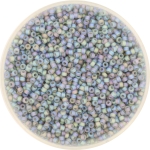 miyuki seed beads 15/0 - transparant matte ab gray