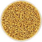 miyuki seed beads 15/0 - 24kt gold plated