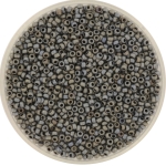 miyuki seed beads 15/0 - metallic matte silver gray