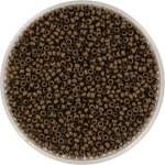 miyuki seed beads 15/0 - metallic matte dark bronze
