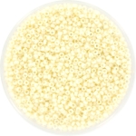 miyuki seed beads 15/0 - opaque matte cream