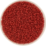 miyuki seed beads 15/0 - metallic matte brick red