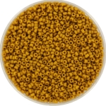 miyuki seed beads 15/0 - opaque matte mustard