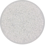 miyuki rocailles 15/0 - white lined ab crystal