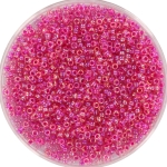 miyuki rocailles 15/0 - hot pink lined crystal ab