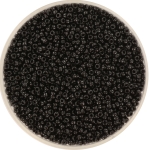 miyuki seed beads 15/0 - opaque black