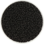 miyuki seed beads 15/0 - opaque matte black