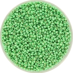 miyuki seed beads 15/0 - duracoat galvanized dark mint green