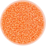 miyuki seed beads 15/0 - opaque luster orange 