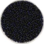 miyuki seed beads 15/0 - duracoat silverlined dyed dark navy blue