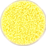 miyuki seed beads 15/0 - duracoat opaque light lemon ice 