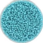 miyuki seed beads 15/0 - duracoat opaque nile blue 