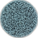 miyuki seed beads 15/0 - duracoat opaque moody blue 