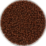 miyuki seed beads 15/0 - duracoat opaque cognac 