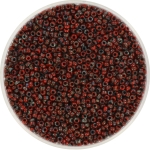 miyuki seed beads 15/0 - opaque picasso red