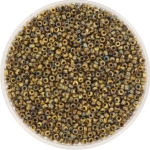 miyuki seed beads 15/0 - opaque picasso brown