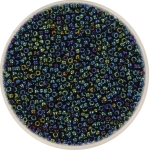 miyuki rocailles 15/0 - metallic iris dark blue