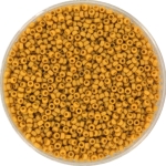 miyuki seed beads 15/0 - opaque glazed frosted citron