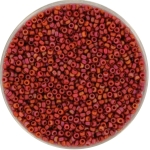 miyuki seed beads 15/0 - opaque glazed frosted rainbow cardinal