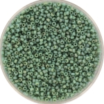 miyuki seed beads 15/0 - opaque glazed frosted rainbow celadon