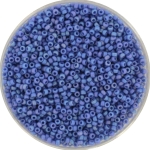 miyuki seed beads 15/0 - opaque glazed frosted rainbow soft blue