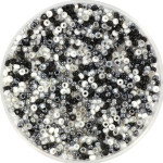 miyuki seed beads 15/0 - black and white 2