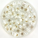 miyuki rocailles 5/0 - silverlined crystal