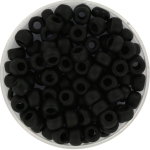 miyuki seed beads 5/0 - opaque matte black