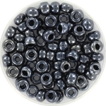 miyuki seed beads 5/0 - opaque gunmetal