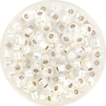 miyuki seed beads 6/0 - silverlined ab crystal