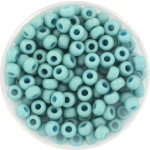 miyuki seed beads 6/0 - metallic matte turquoise